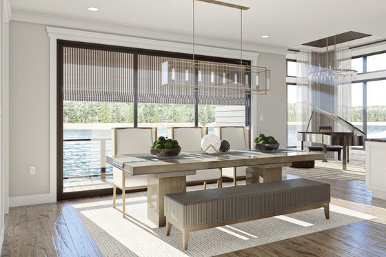 Interior - Dining Room for Cottage House Plan #455-811 - 1 bed, 1.5 bath