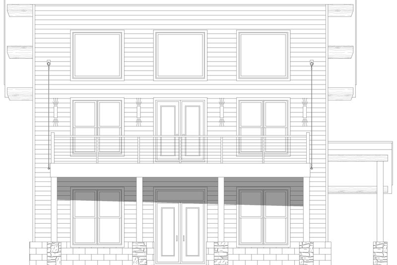 House Design - Exterior - Front Elevation 3 for Contemporary House Plan #932-1236 - 2 bed, 2 bath