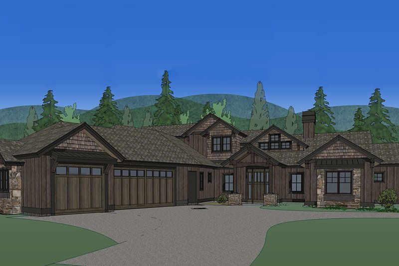 Dream House Plan - Front Rendering
