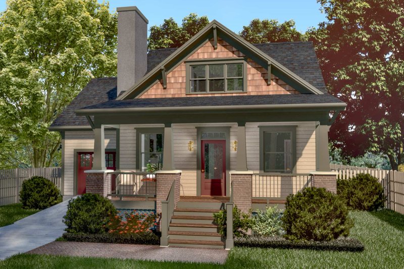 Dream House Plan - Farmhouse Exterior - Front Elevation Plan #79-335