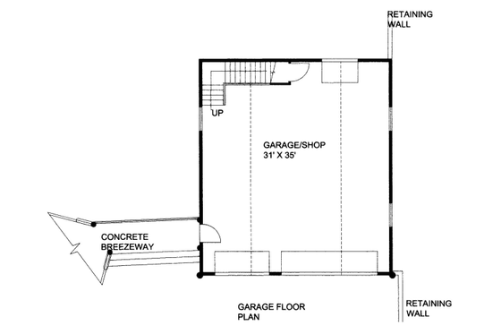 Floor Plan - Main Floor for Traditional House Plan #117-751, 0 bath