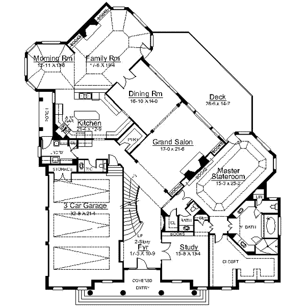 Home Plan - Classical Floor Plan - Main Floor Plan #119-207
