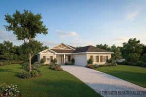 Country Exterior - Front Elevation Plan #930-363