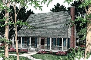 Home Plan - Farmhouse Exterior - Front Elevation Plan #406-153
