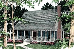 Farmhouse Exterior - Front Elevation Plan #406-153