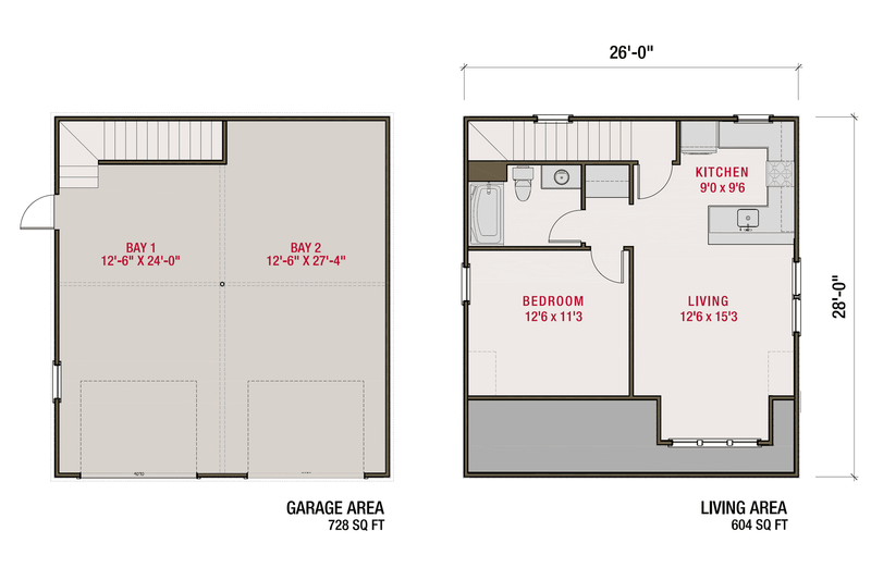 House Blueprint - Floor Plan - Other Floor for Country House Plan #461-105 - 1 bed, 1 bath