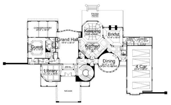 Home Plan - European Floor Plan - Main Floor Plan #119-339