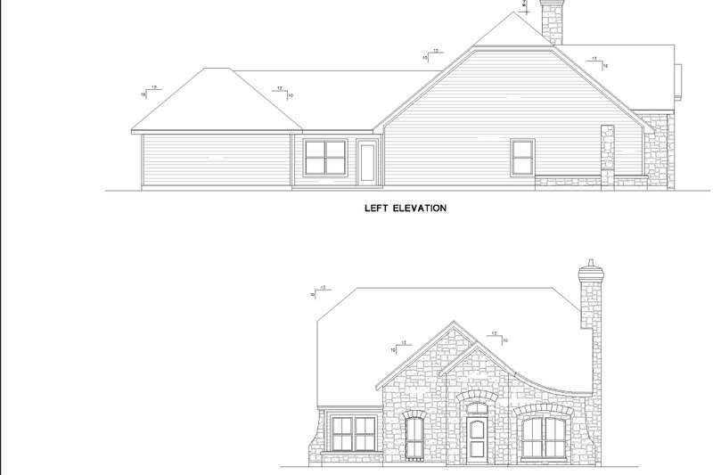 Home Plan - Exterior - Front Elevation 3 for European House Plan #472-404 - 3 bed, 2 bath