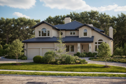 Craftsman Style House Plan - 3 Beds 3 Baths 2972 Sq/Ft Plan #515-23 Exterior 