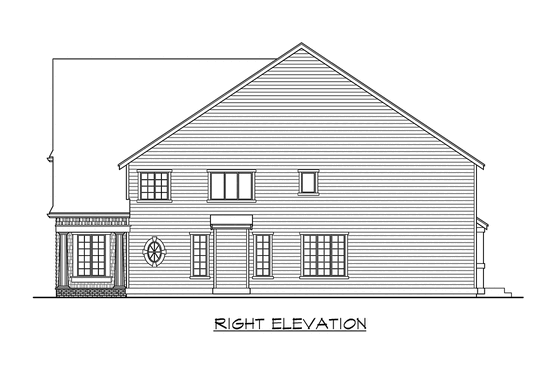 Exterior - Other Elevation for European House Plan #132-157 - 4 bed, 3.5 bath