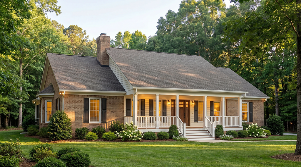 Exterior - Front Elevation 2 for Traditional House Plan #406-252 - 3 bed, 2.5 bath