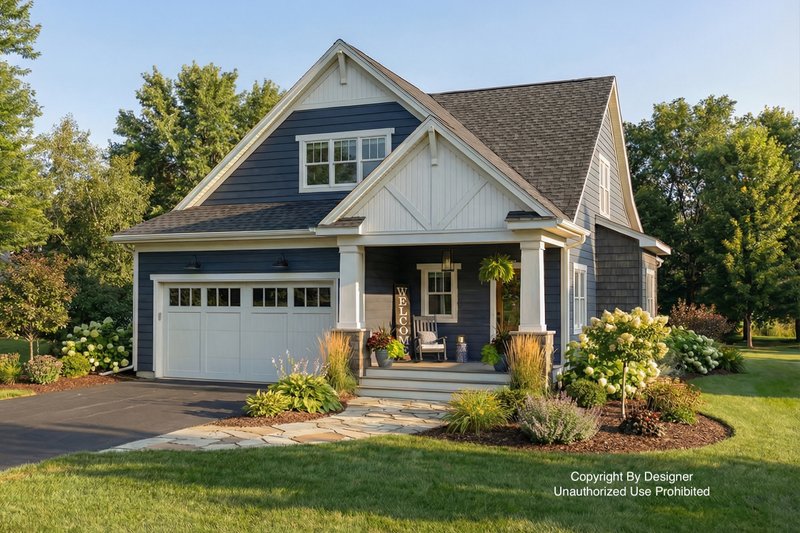 Dream House Plan - Bungalow Exterior - Front Elevation Plan #51-1292