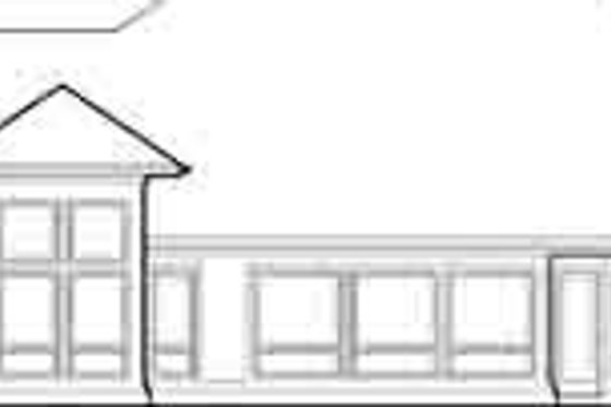 Exterior - Rear Elevation for Mediterranean House Plan #48-224 - 3 bed, 2.5 bath