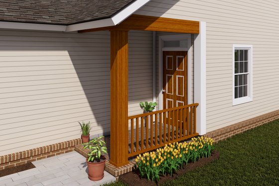 Exterior - Other Elevation 3 for Traditional House Plan #513-10 - 3 bed, 2 bath