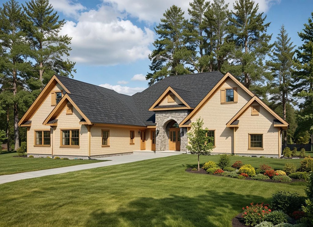 Exterior - Front Elevation for Traditional House Plan #117-545 - 3 bed, 2.5 bath