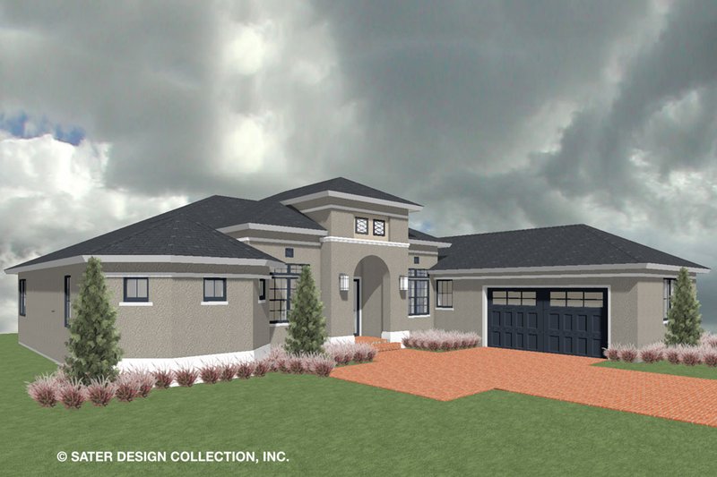 House Plan Design - Exterior - Front Elevation 4 for Ranch House Plan #930-487 - 3 bed, 3.5 bath