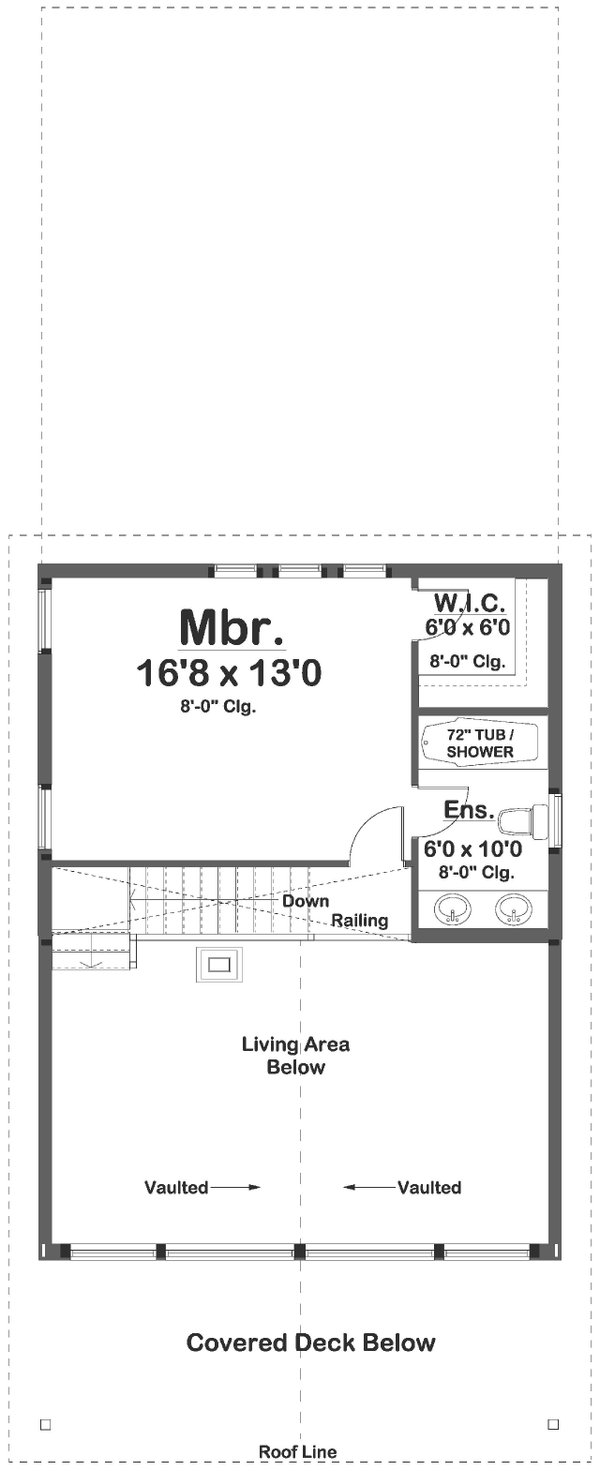 Country Floor Plan - Upper Floor Plan #126-248