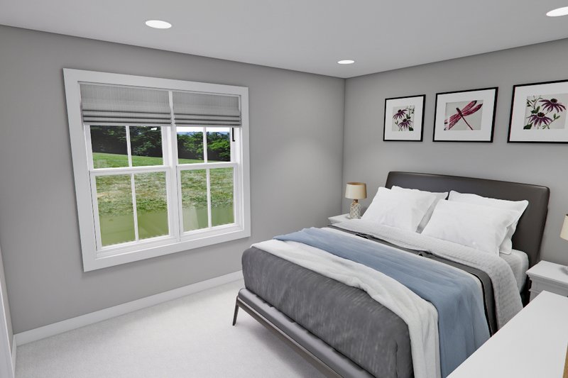 House Blueprint - Interior - Bedroom for Farmhouse House Plan #51-1291 - 4 bed, 4 bath