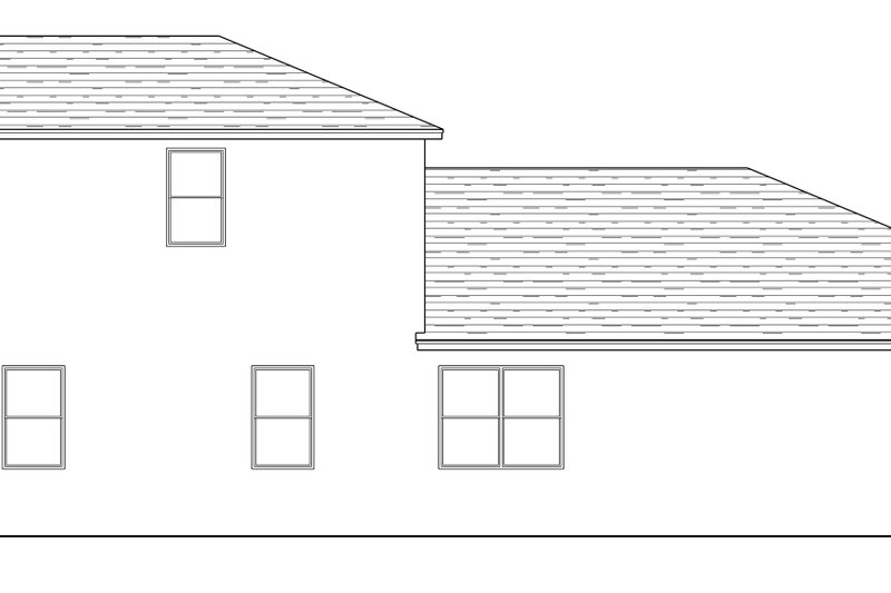 House Blueprint - Exterior - Other Elevation 1 for Traditional House Plan #1058-262 - 4 bed, 2.5 bath