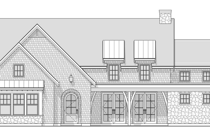 House Blueprint - Exterior - Front Elevation 5 for Farmhouse House Plan #1114-102 - 5 bed, 4.5 bath