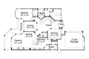 European Style House Plan - 4 Beds 3.5 Baths 3800 Sq/Ft Plan #411-407 