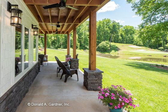 Exterior - Covered Porch for Craftsman House Plan #929-340 - 5 bed, 4 bath