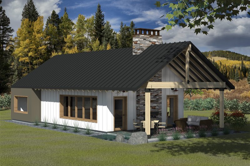 Cottage Style House Plan - 2 Beds 2 Baths 865 Sq/Ft Plan #933-17