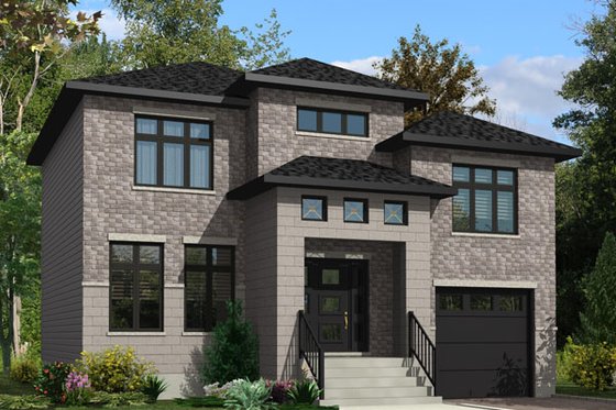 Exterior - Front Elevation for Cottage House Plan #138-373 - 3 bed, 1.5 bath