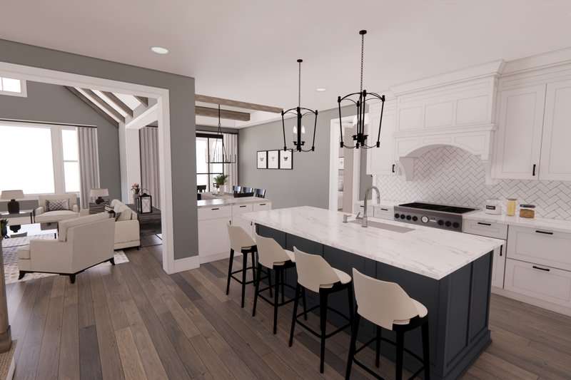Home Plan - Interior - Kitchen 3 for Farmhouse House Plan #51-1569 - 3 bed, 3 bath