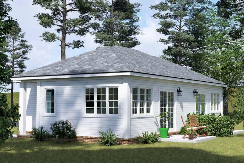 Architectural House Design - Exterior - Other Elevation 3 for Cottage House Plan #513-2423 - 1 bed, 1 bath