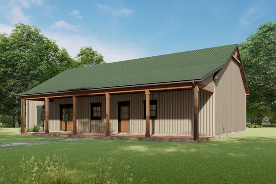 Exterior - Other Elevation 3 for Farmhouse House Plan #1092-67 - 3 bed, 2 bath