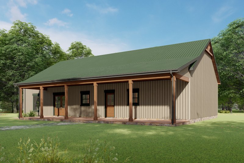 Dream House Plan - Exterior - Other Elevation 3 for Farmhouse House Plan #1092-67 - 3 bed, 2 bath