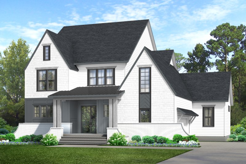 Architectural House Design - Exterior - Front Elevation 4 for Farmhouse House Plan #1080-1 - 5 bed, 4 bath