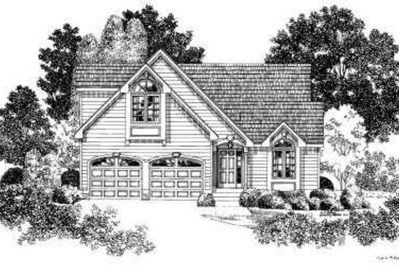 Exterior - Front Elevation for Traditional House Plan #75-162 - 3 bed, 2.5 bath