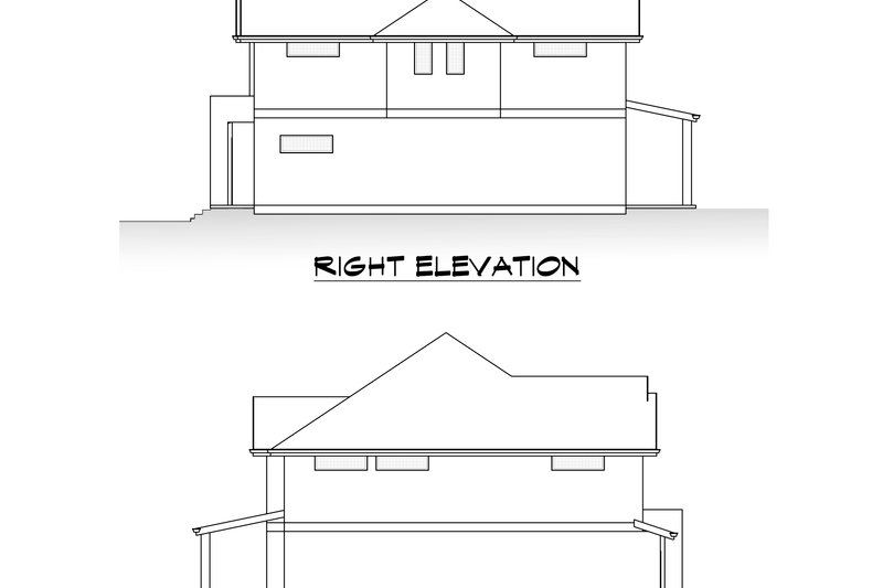 House Plan Design - Exterior - Rear Elevation for Contemporary House Plan #1066-166 - 5 bed, 4 bath