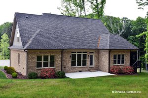 Exterior - Rear Elevation for Craftsman House Plan #929-973 - 4 bed, 3 bath