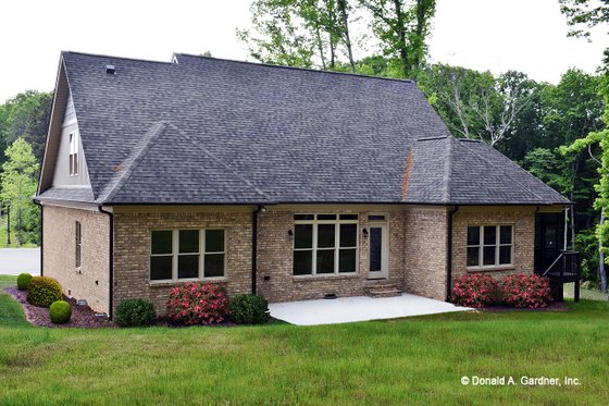 Exterior - Rear Elevation for Craftsman House Plan #929-973 - 4 bed, 3 bath