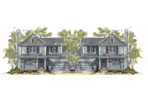 Cottage Exterior - Front Elevation Plan #20-1343