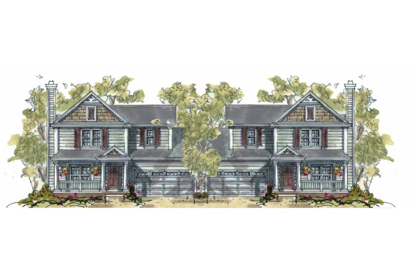 Dream House Plan - Cottage Exterior - Front Elevation Plan #20-1343