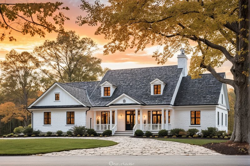 Home Plan - Southern Exterior - Front Elevation Plan #137-160