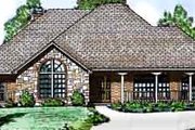 European Style House Plan - 3 Beds 2 Baths 1951 Sq/Ft Plan #52-192 