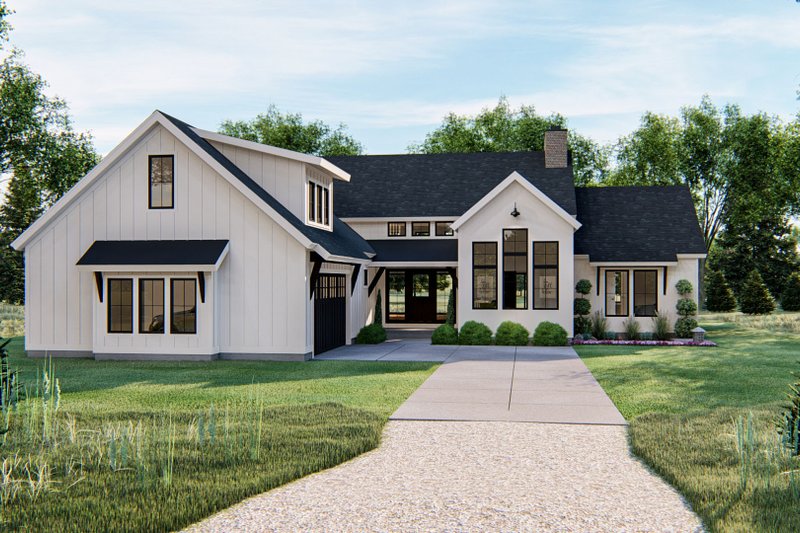 House Design - Exterior - Front Elevation 3 for Farmhouse House Plan #455-264 - 3 bed, 3.5 bath