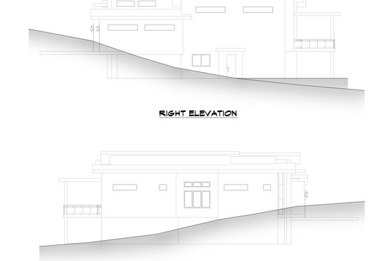 Exterior - Other Elevation 4 for Contemporary House Plan #1066-112 - 5 bed, 5 bath