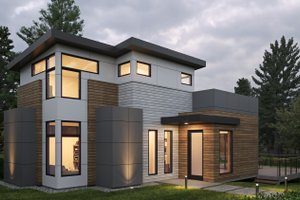 Modern Exterior - Front Elevation Plan #1066-282