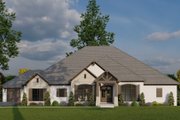 Craftsman Style House Plan - 5 Beds 3.5 Baths 3580 Sq/Ft Plan #17-2609 Exterior 
