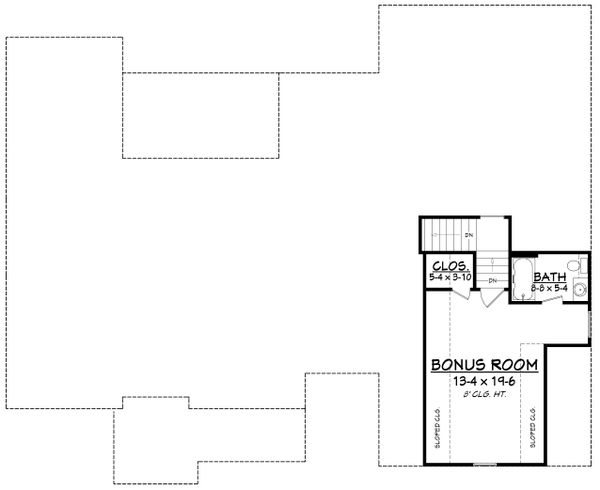 Craftsman Floor Plan - Upper Floor Plan #430-172