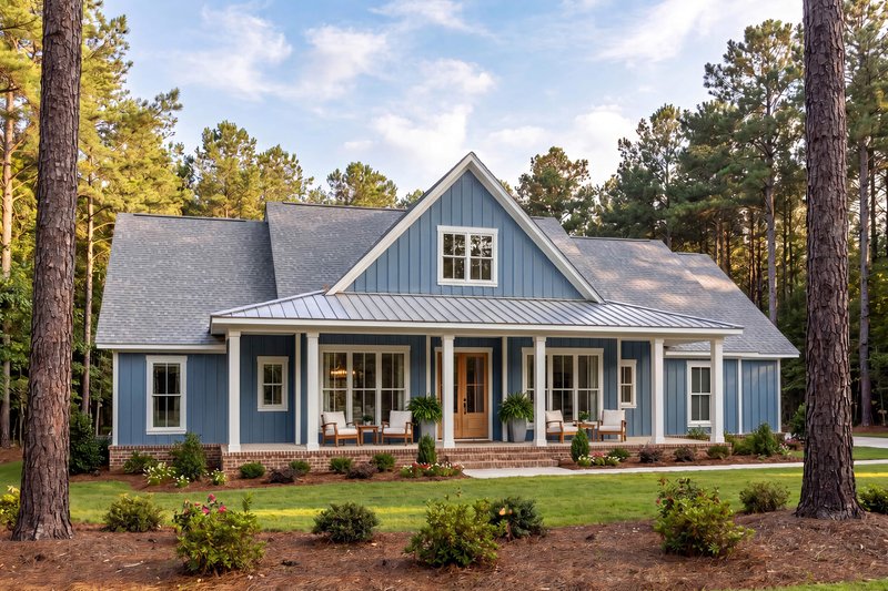 Dream House Plan - Exterior - Front Elevation 13 for Farmhouse House Plan #430-439 - 4 bed, 2.5 bath