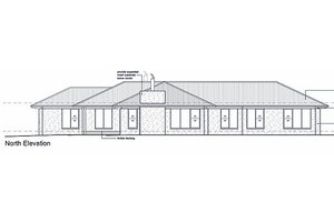 Exterior - Other Elevation 1 for Ranch House Plan #496-6 - 3 bed, 2 bath