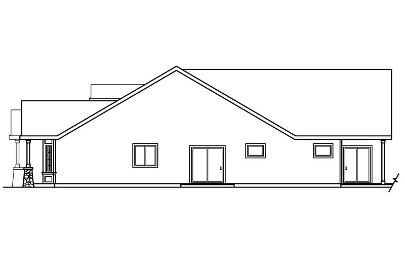 Home Plan - Exterior - Other Elevation 1 for Country House Plan #124-366 - 3 bed, 2 bath
