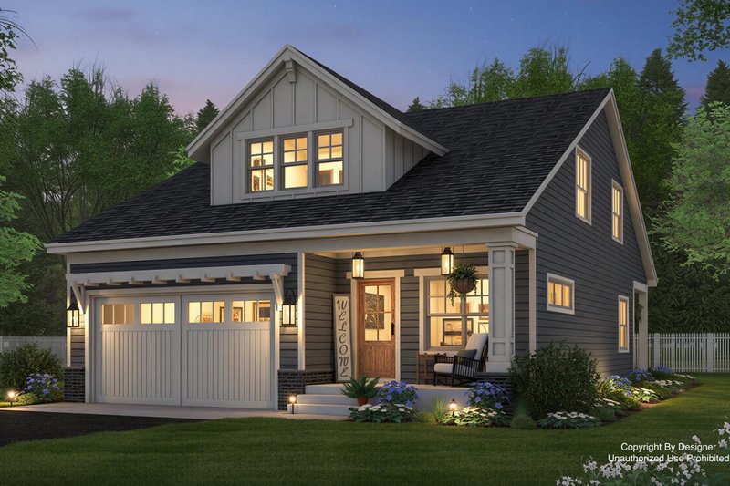 Home Plan - Exterior - Front Elevation 3 for Craftsman House Plan #51-1553 - 5 bed, 4 bath